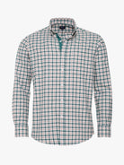 CAMISA ALGODÓN VERDE MANGA LARGA REGULAR FIT MR. AZUL