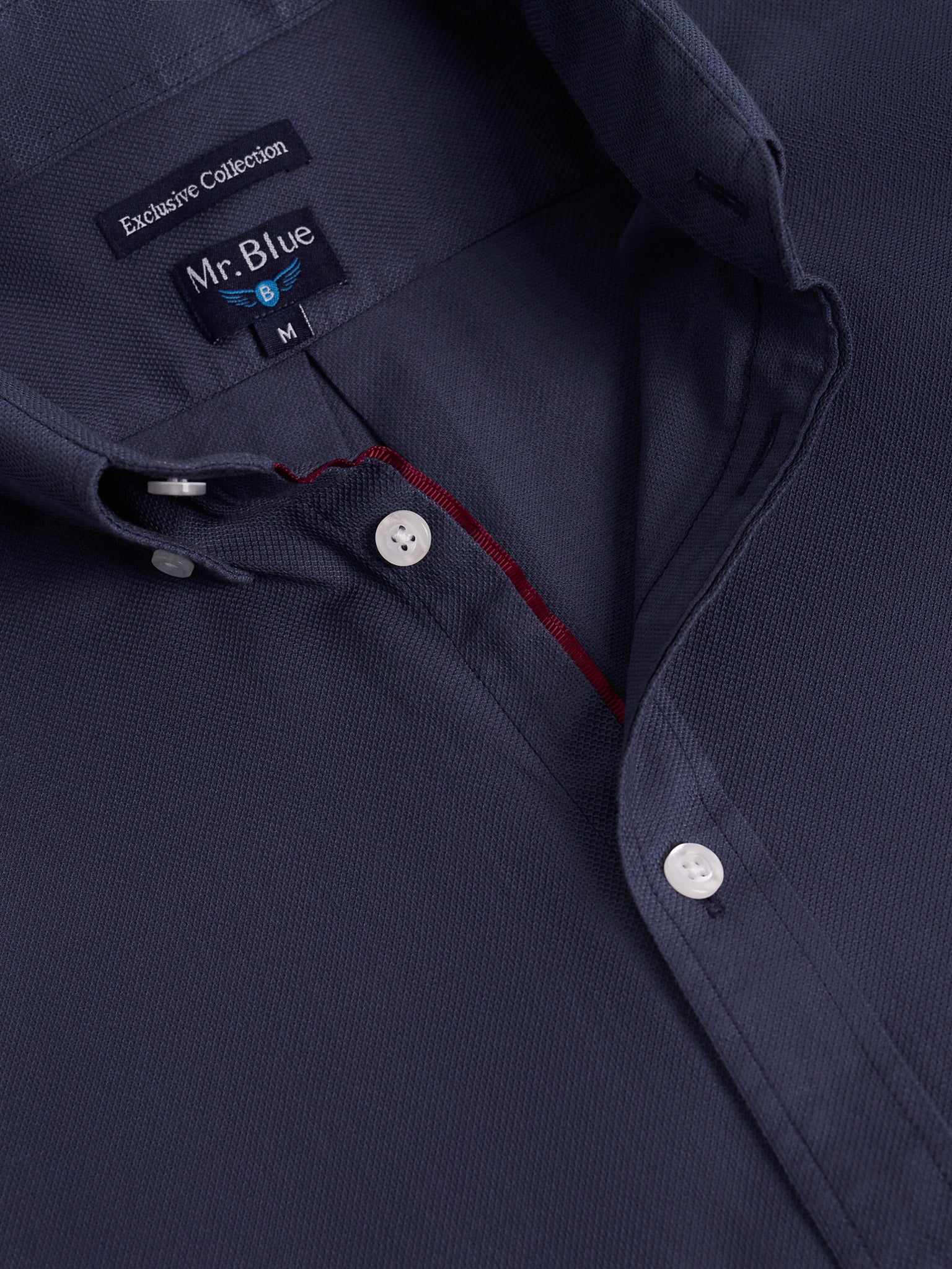BLUE COTTON SHIRT LONG SLEEVE REGULAR FIT MR. BLUE