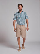 BERMUDA LINHO BEGES REGULAR FIT MR. BLUE