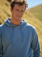 SUDADERA DE ALGODÓN AZUL MANGA LARGA REGULAR FIT MR. AZUL