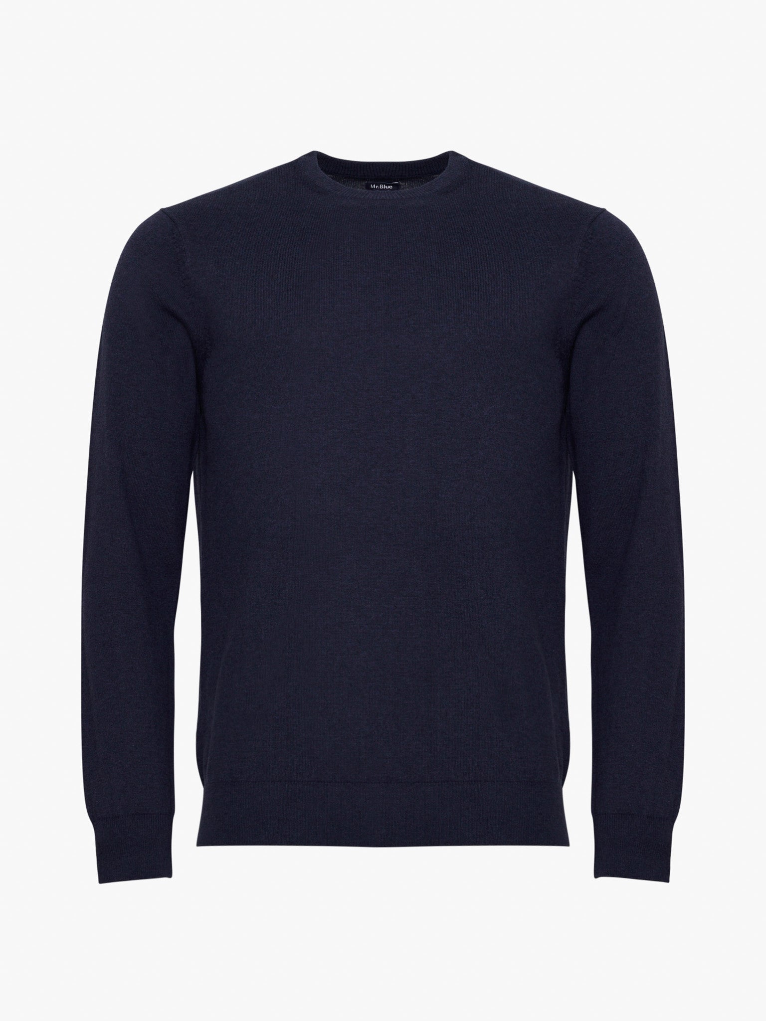 JERSEY DE CASHMERE AZUL MANGA LARGA REGULAR FIT MR. AZUL