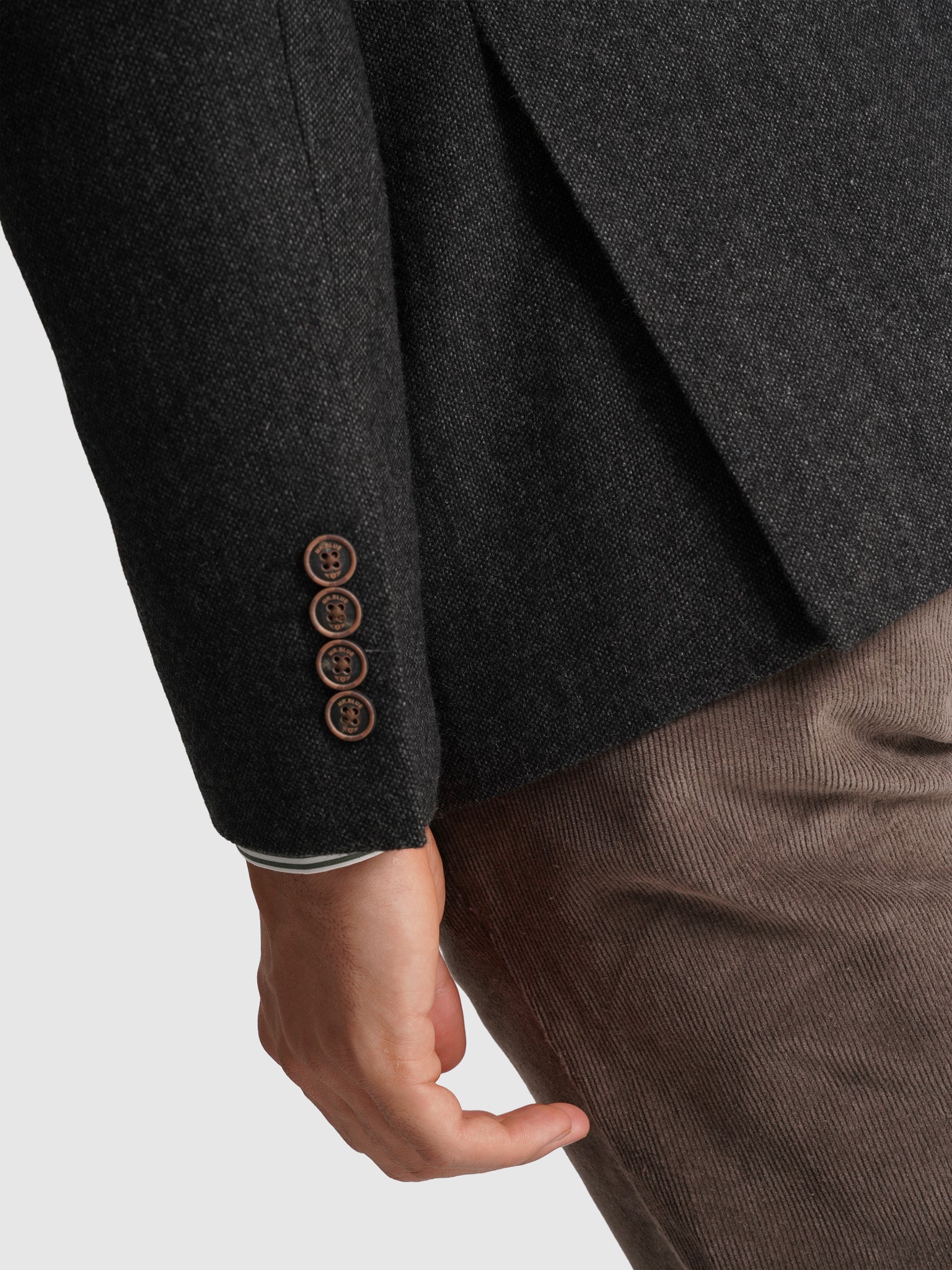 REGULAR FIT GRAY BLAZER MR. BLUE