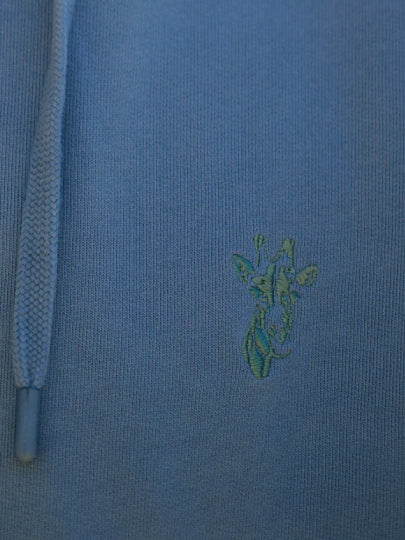 SUDADERA DE ALGODÓN AZUL MANGA LARGA REGULAR FIT MR. AZUL