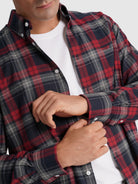 BLUE FLANNEL SHIRT LONG SLEEVE REGULAR FIT MR. BLUE
