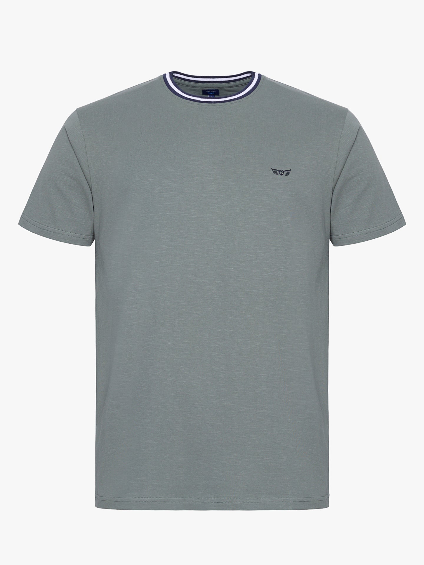GREEN T-SHIRT SHORT SLEEVE REGULAR FIT MR. BLUE