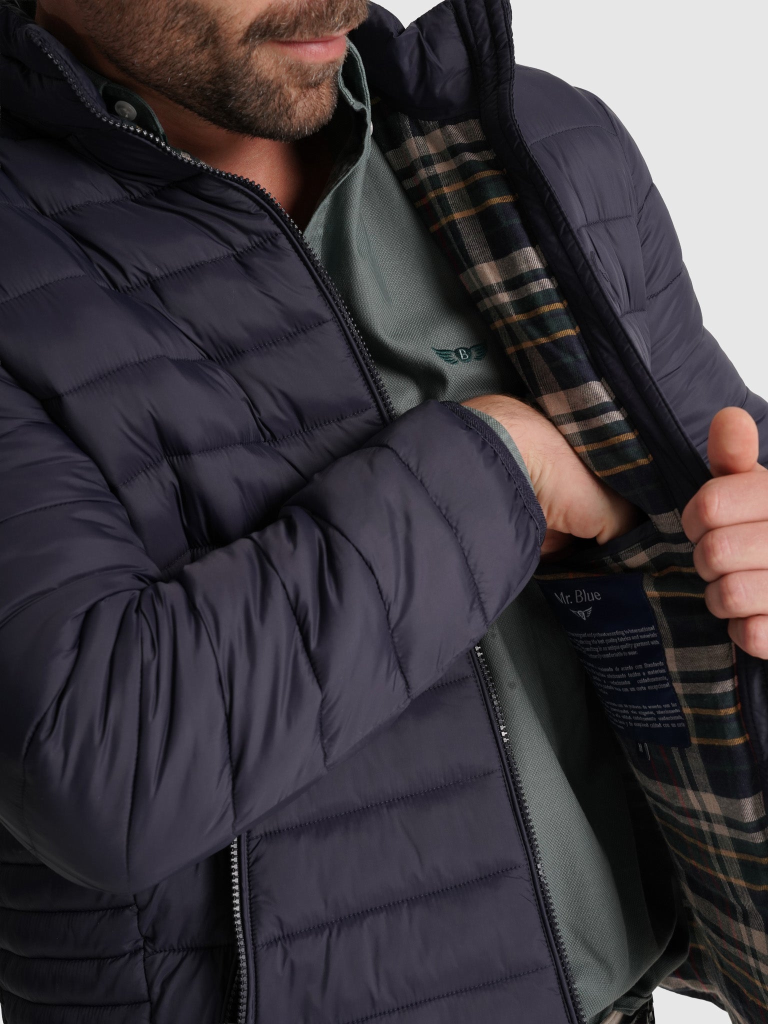 CHAQUETA ACOLCHADA AZUL SR. AZUL