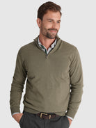 JERSEY DE CASHMERE VERDE MANGA LARGA REGULAR FIT MR. AZUL
