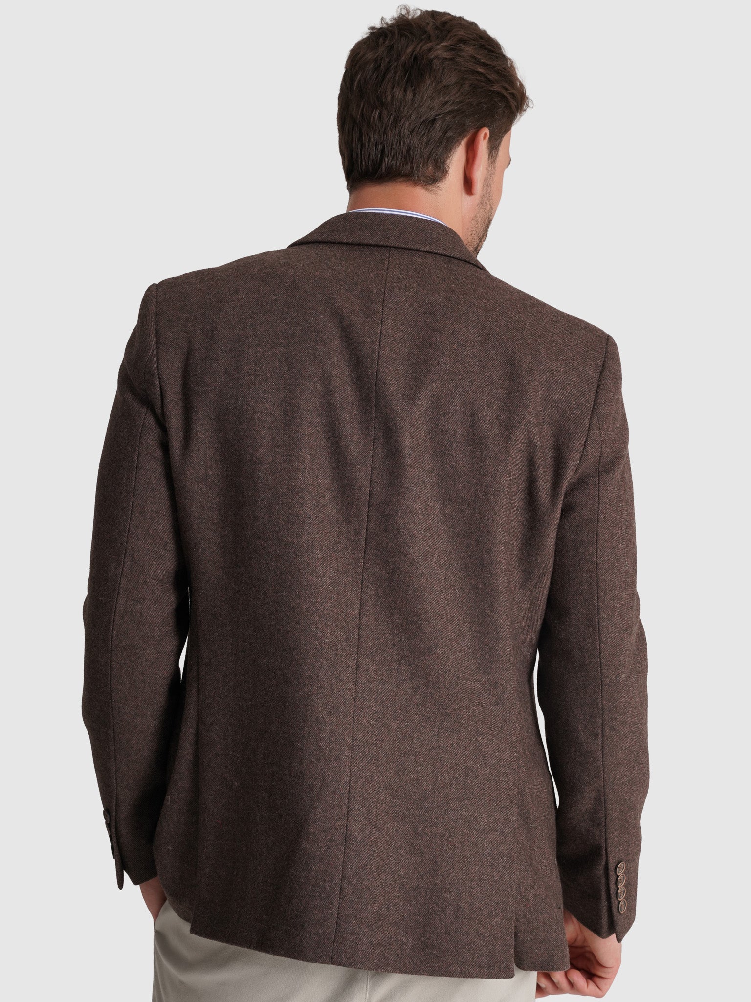 AMERICANA REGULAR FIT MARRÓN MR. AZUL