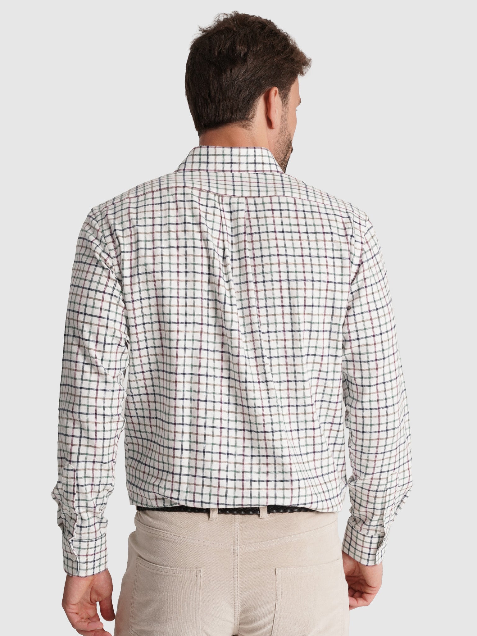 CAMISA FRANELA VERDE MANGA LARGA REGULAR FIT MR. AZUL