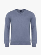 JERSEY DE CASHMERE AZUL MANGA LARGA REGULAR FIT MR. AZUL