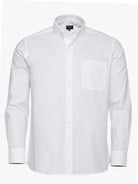 CAMISA ALGODÓN BLANCA MANGA LARGA REGULAR FIT MR. AZUL