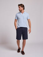 BERMUDA LINHO AZUIS REGULAR FIT MR. BLUE