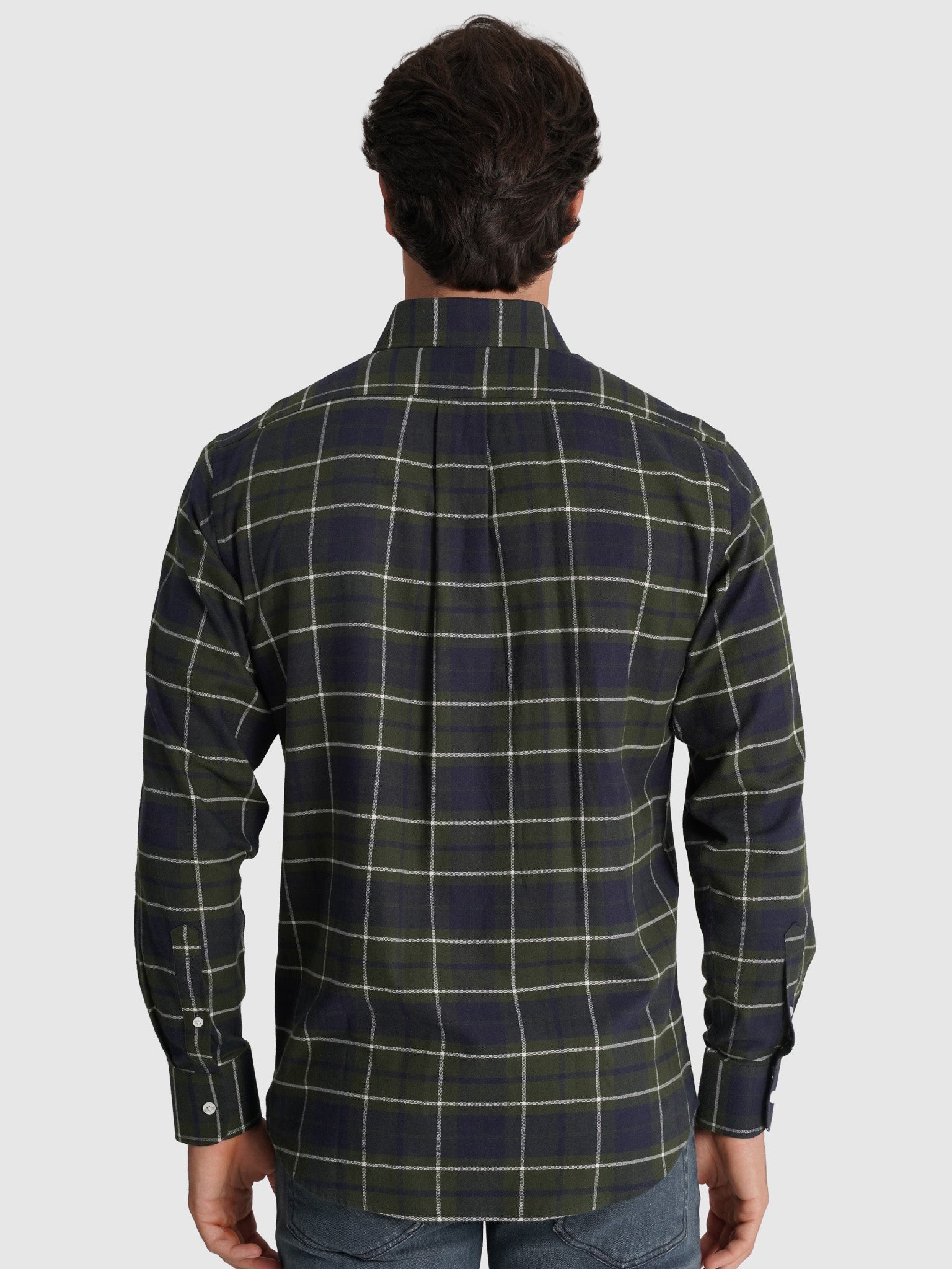 BLUE FLANNEL SHIRT LONG SLEEVE REGULAR FIT MR. BLUE