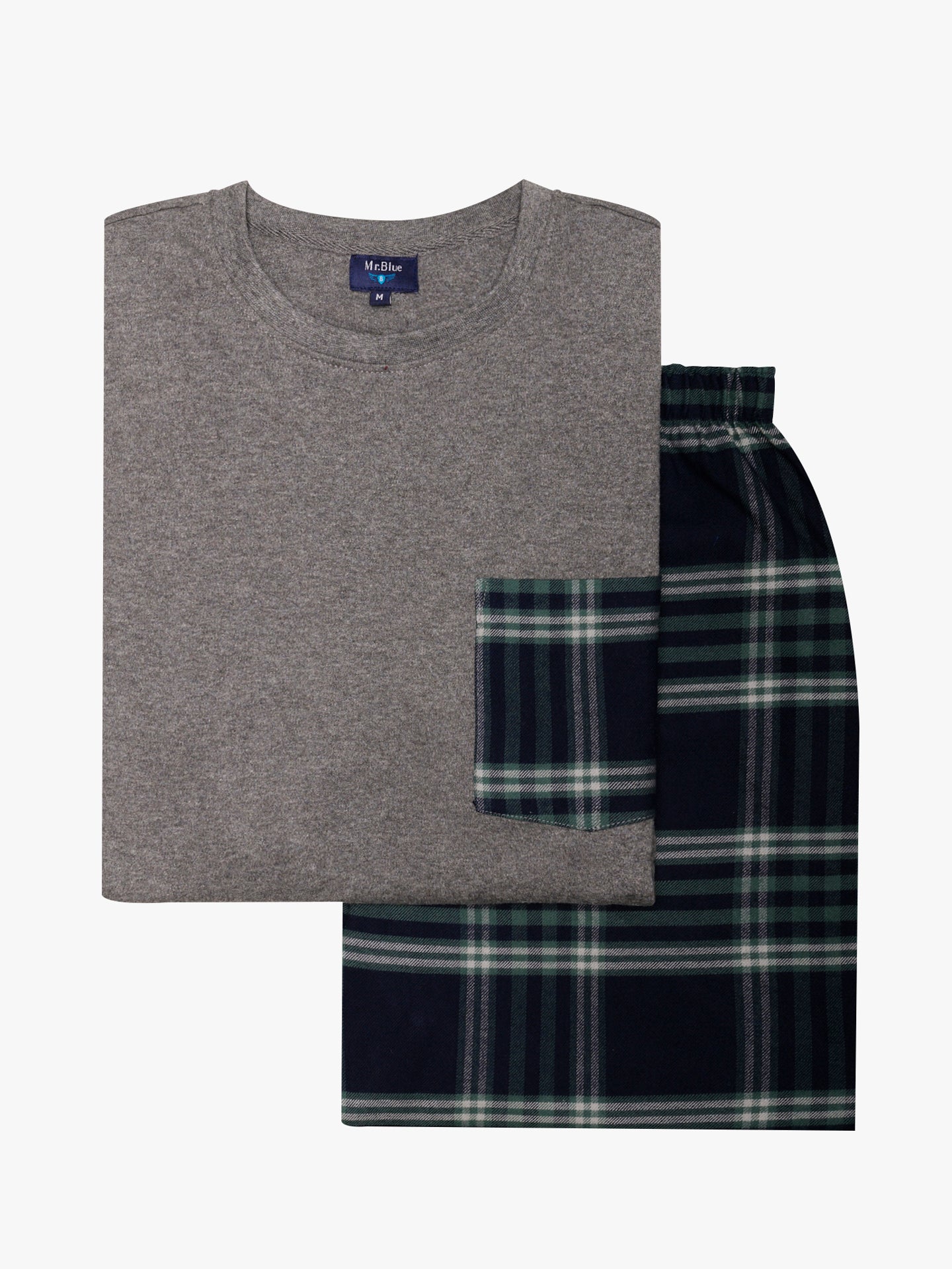 PIJAMA GRIS REGULAR FIT MR. AZUL