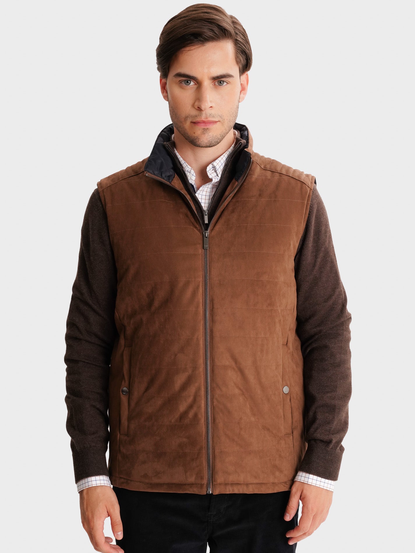 BROWN JACKET REGULAR FIT MR. BLUE