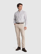BEIGE COTTON REGULAR FIT MR. BLUE