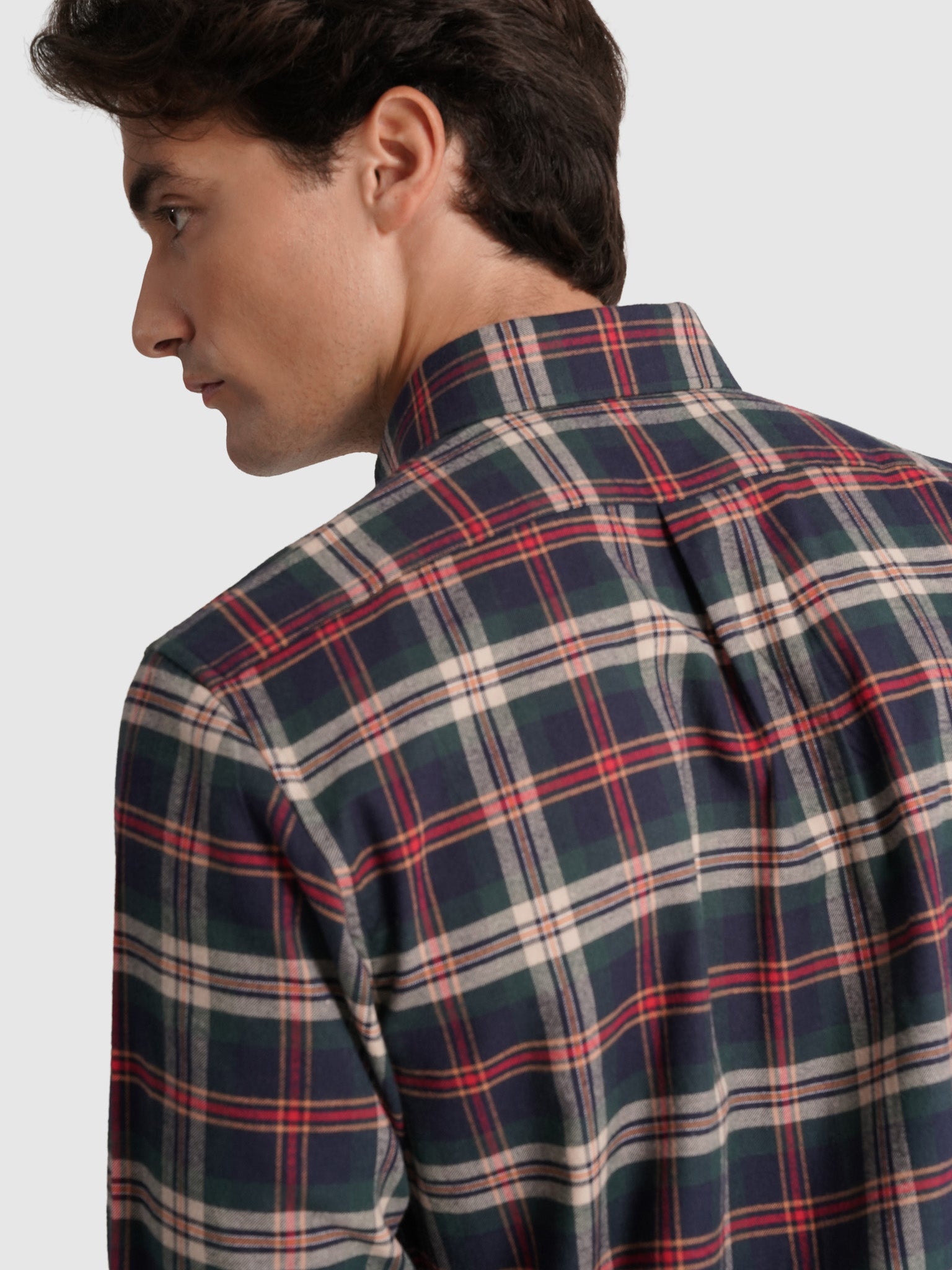 BLUE FLANNEL SHIRT LONG SLEEVE REGULAR FIT MR. BLUE