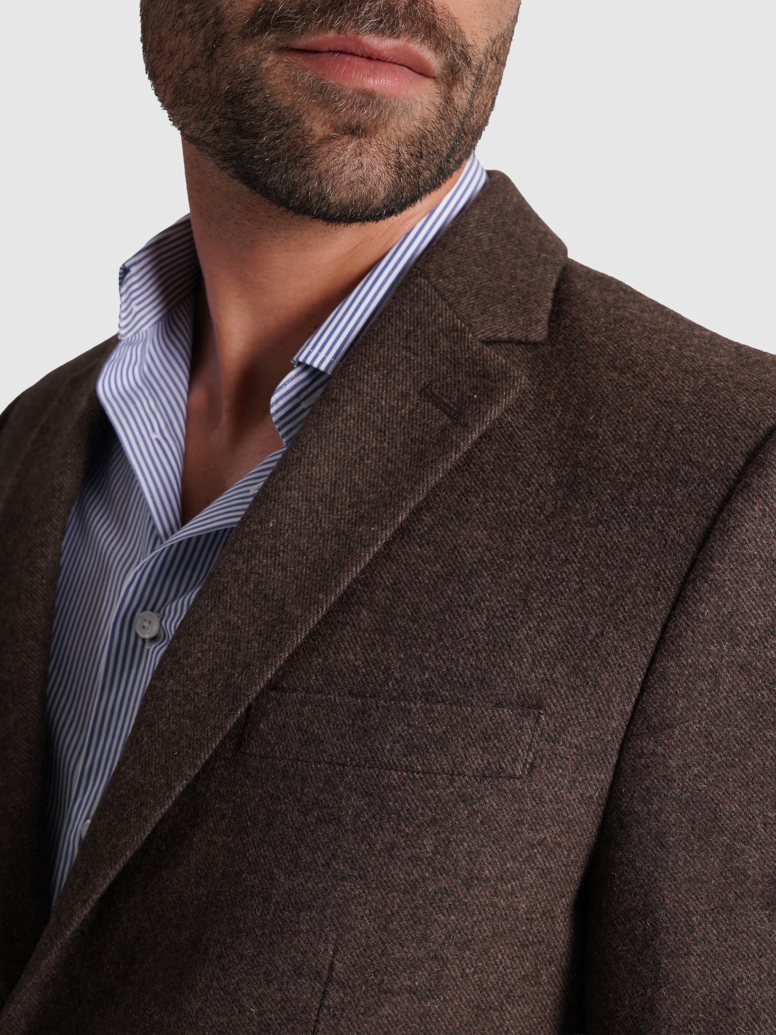 REGULAR FIT BROWN BLAZER MR. BLUE
