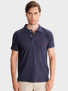 POLO AZUL MANGA CURTA REGULAR FIT MR. BLUE