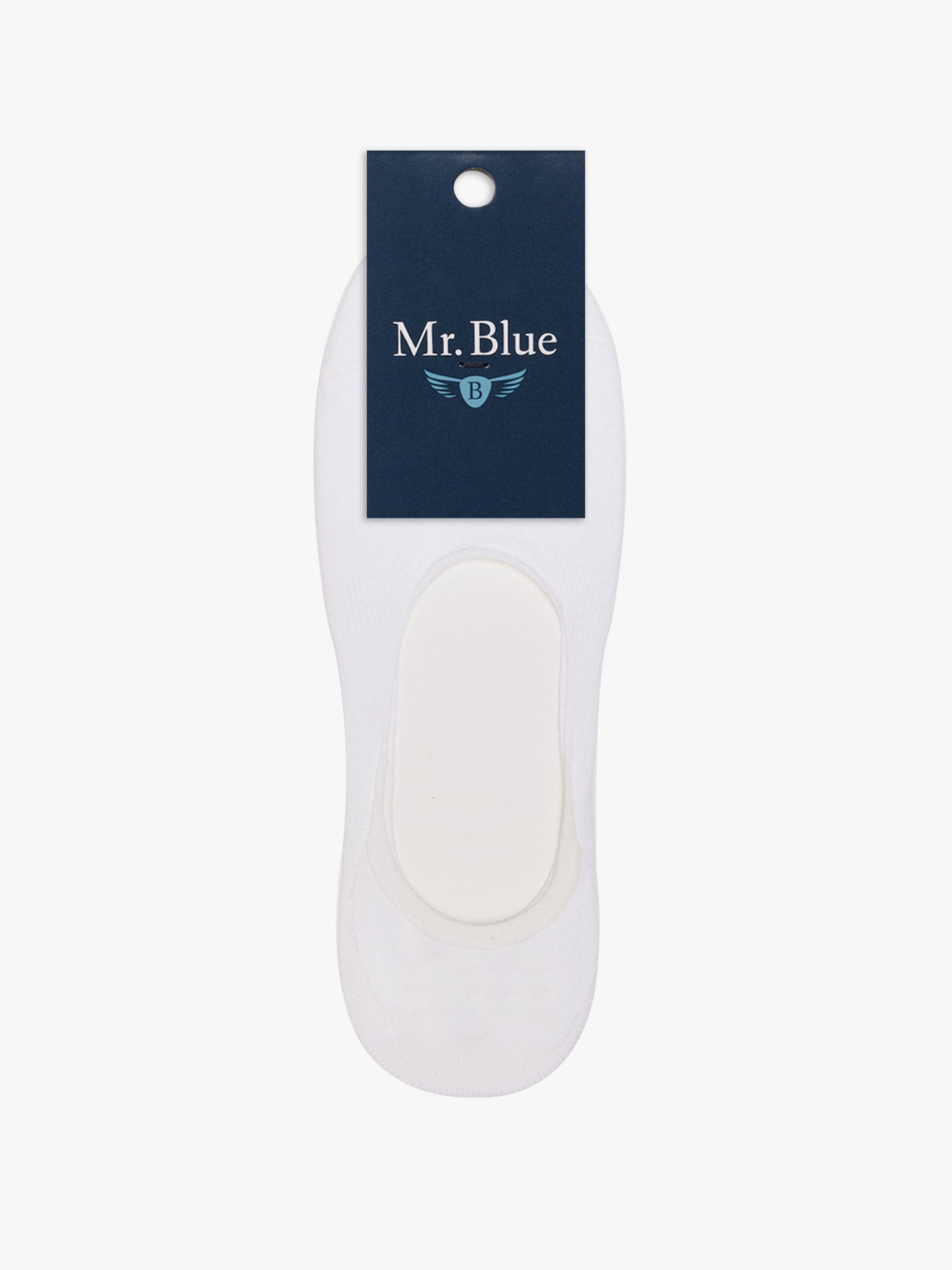 AJUSTE REGULAR SR. CALCETINES DE ALGODÓN BLANCOS AZUL