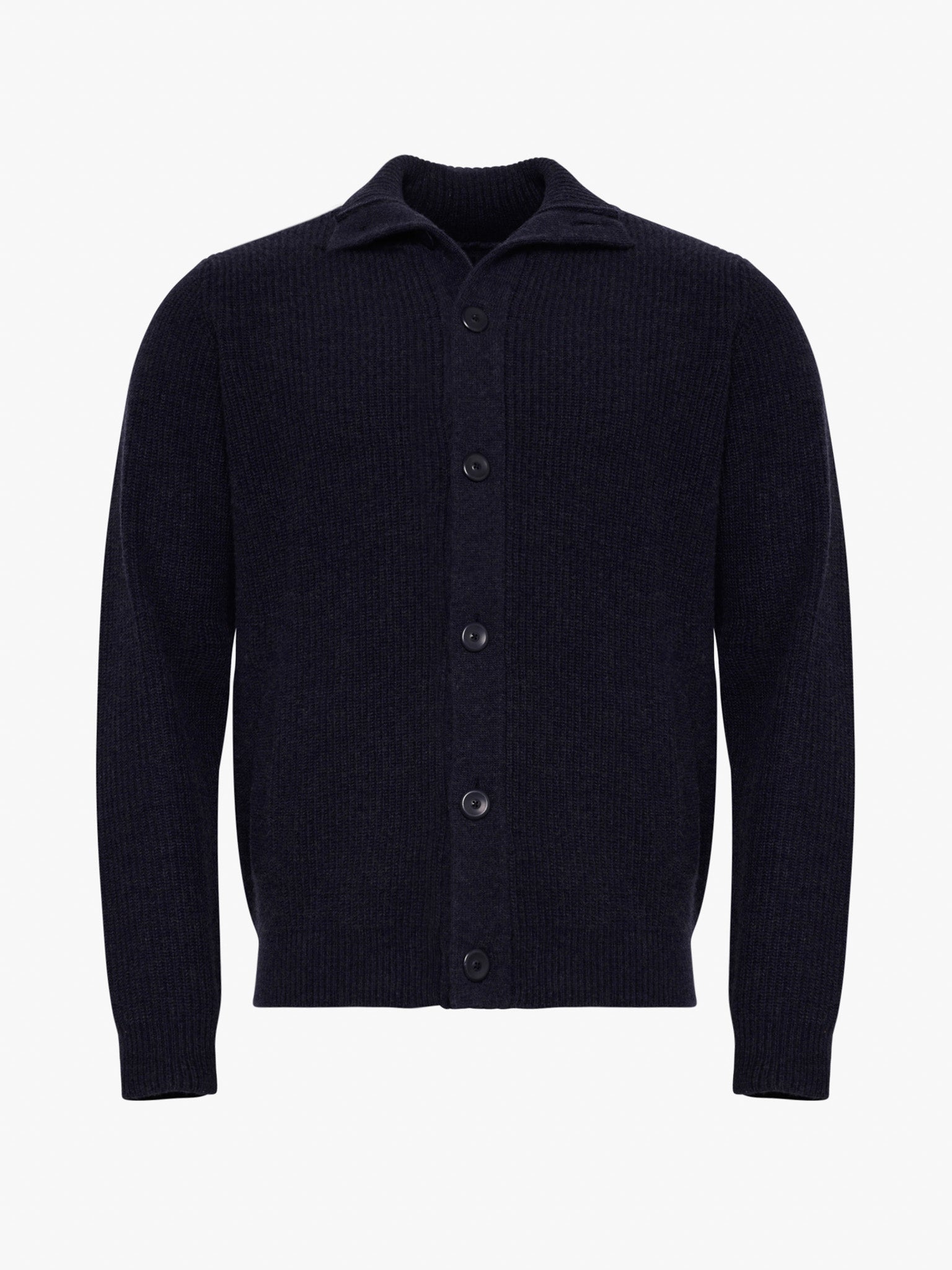 JERSEY DE LANA MERINO AZUL MANGA LARGA REGULAR FIT MARK BELLUCCI