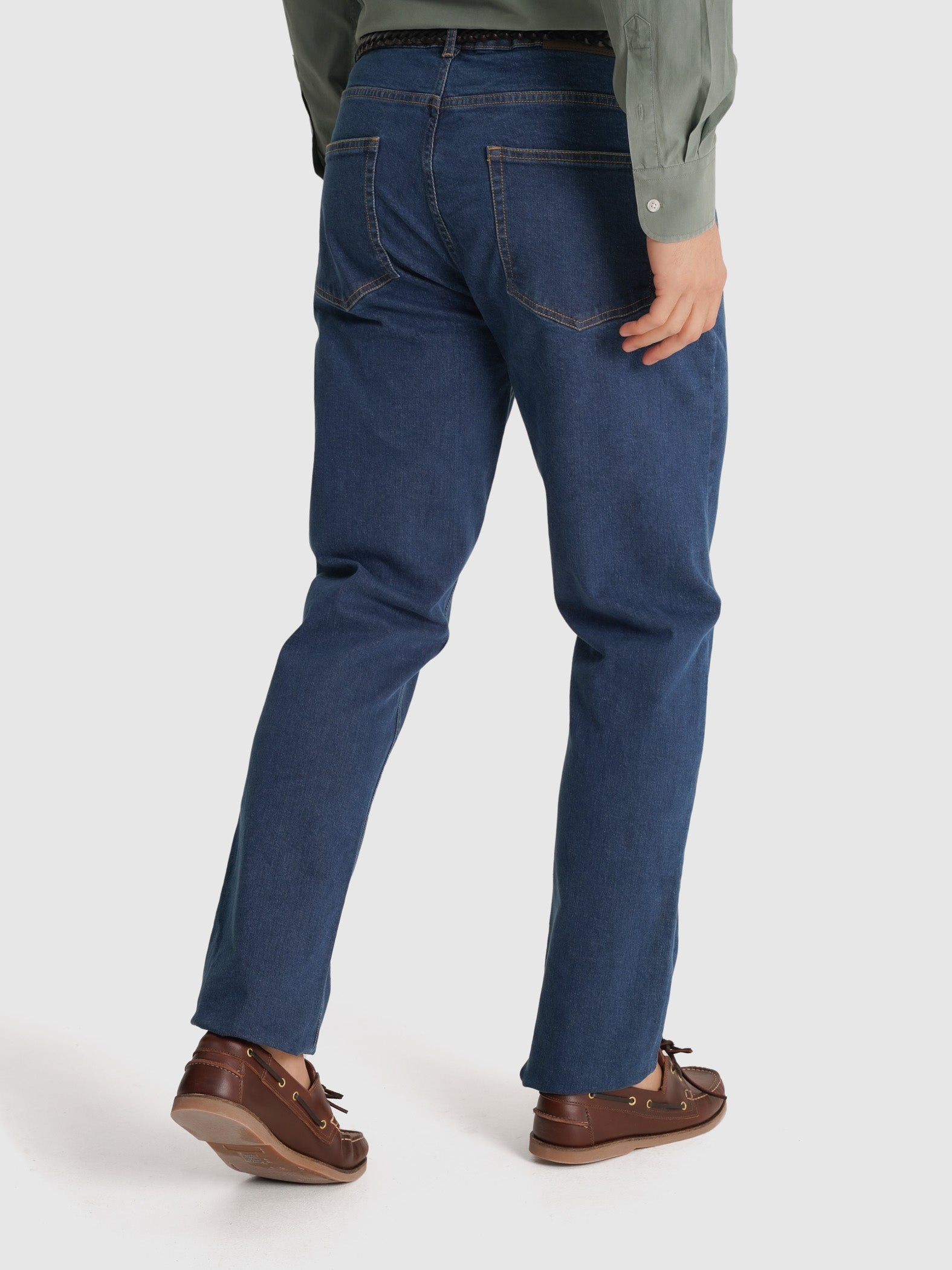 CALÇAS GANGA AZUIS REGULAR FIT MR. BLUE