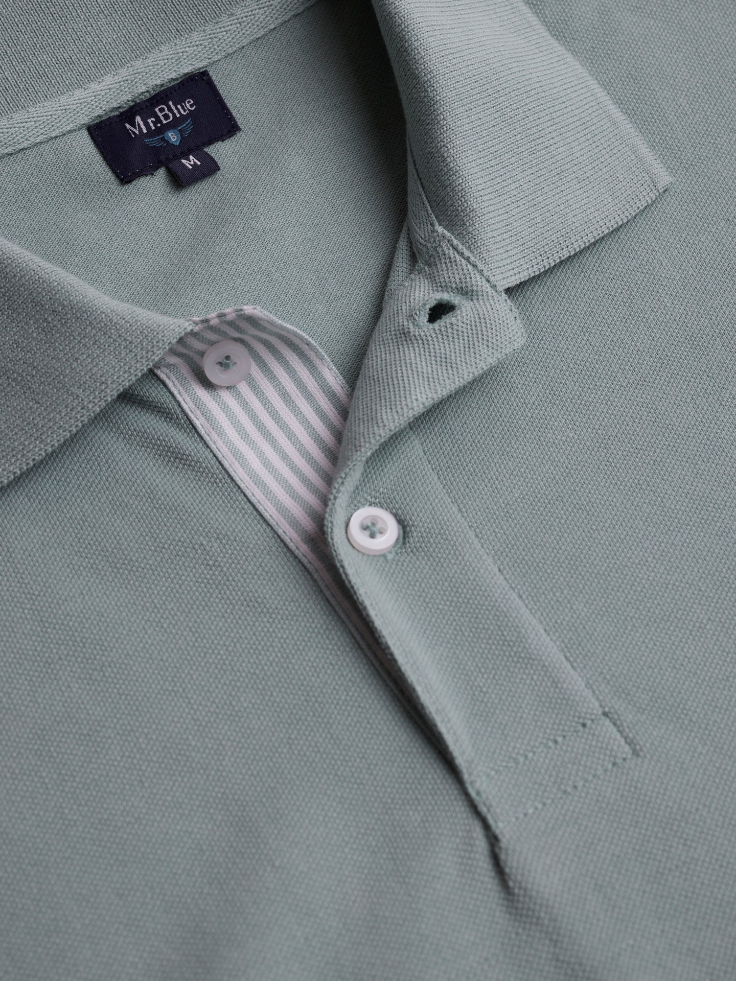 POLO VERDE MANGA CURTA REGULAR FIT MR. BLUE