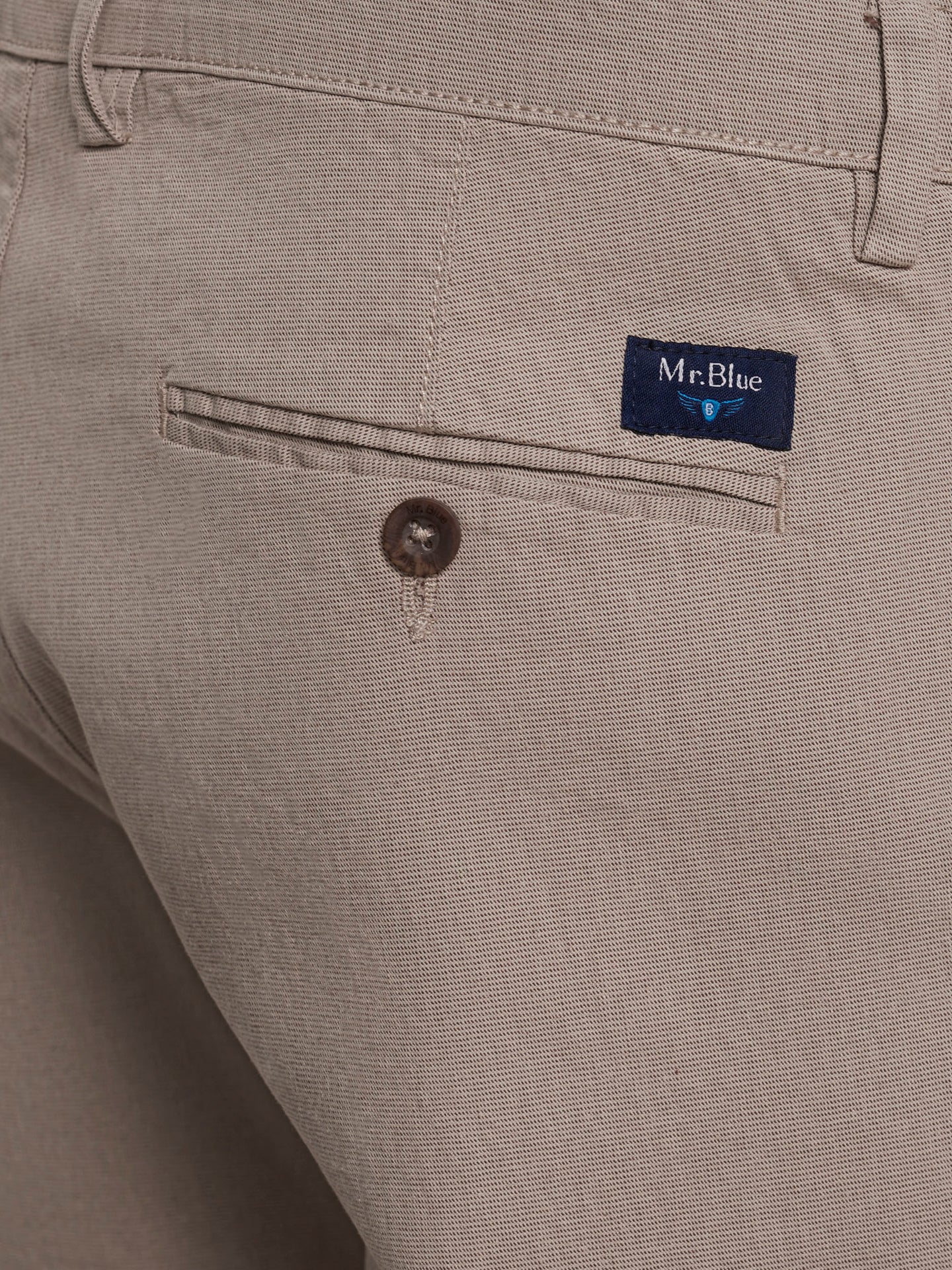 BEIGE SLIM FIT MR. BLUE