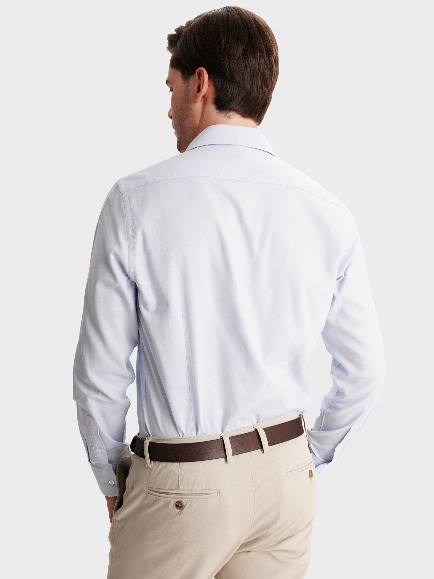 BLUE SLIM FIT MR SHIRT. BLUE