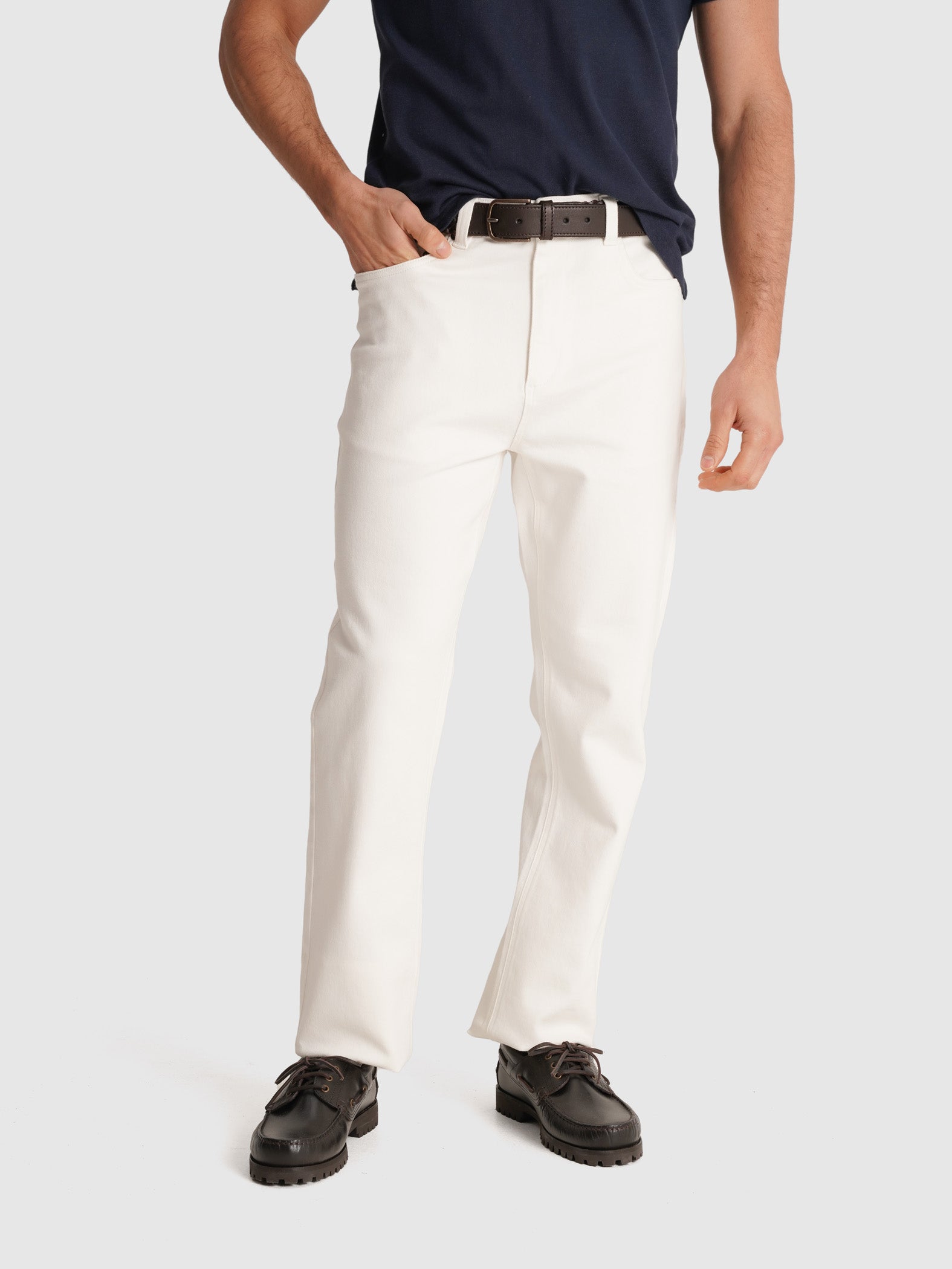 JEANS BLANCOS REGULAR FIT MR. AZUL