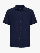 SEERSUCKER AZUL MANGA CORTA REGULAR FIT MR. AZUL