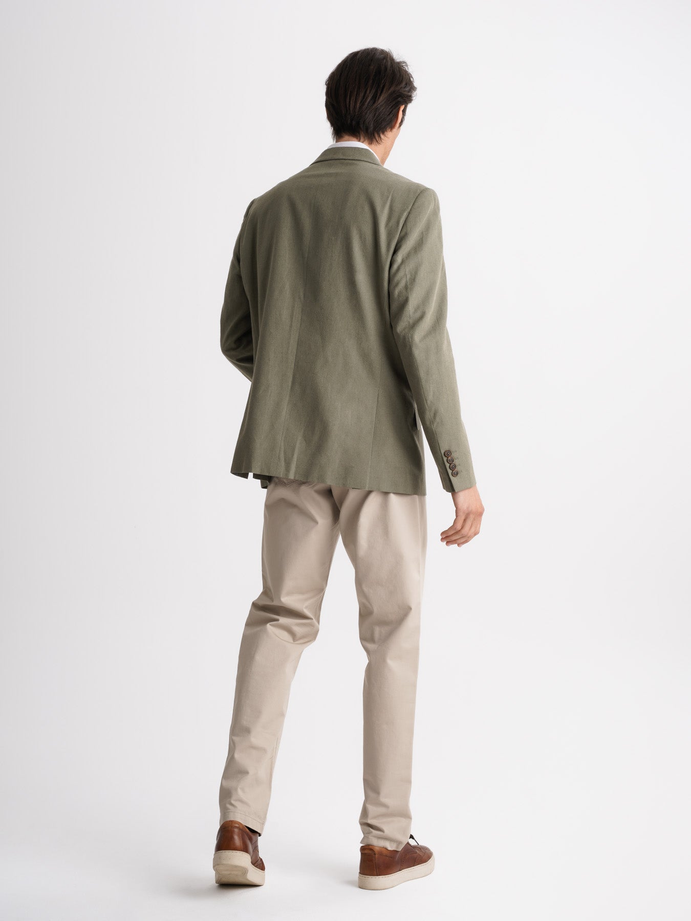 Mr. Blue Green Linen Blazer