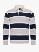 RUGBY GRIS MANGA LARGA REGULAR FIT MR. AZUL