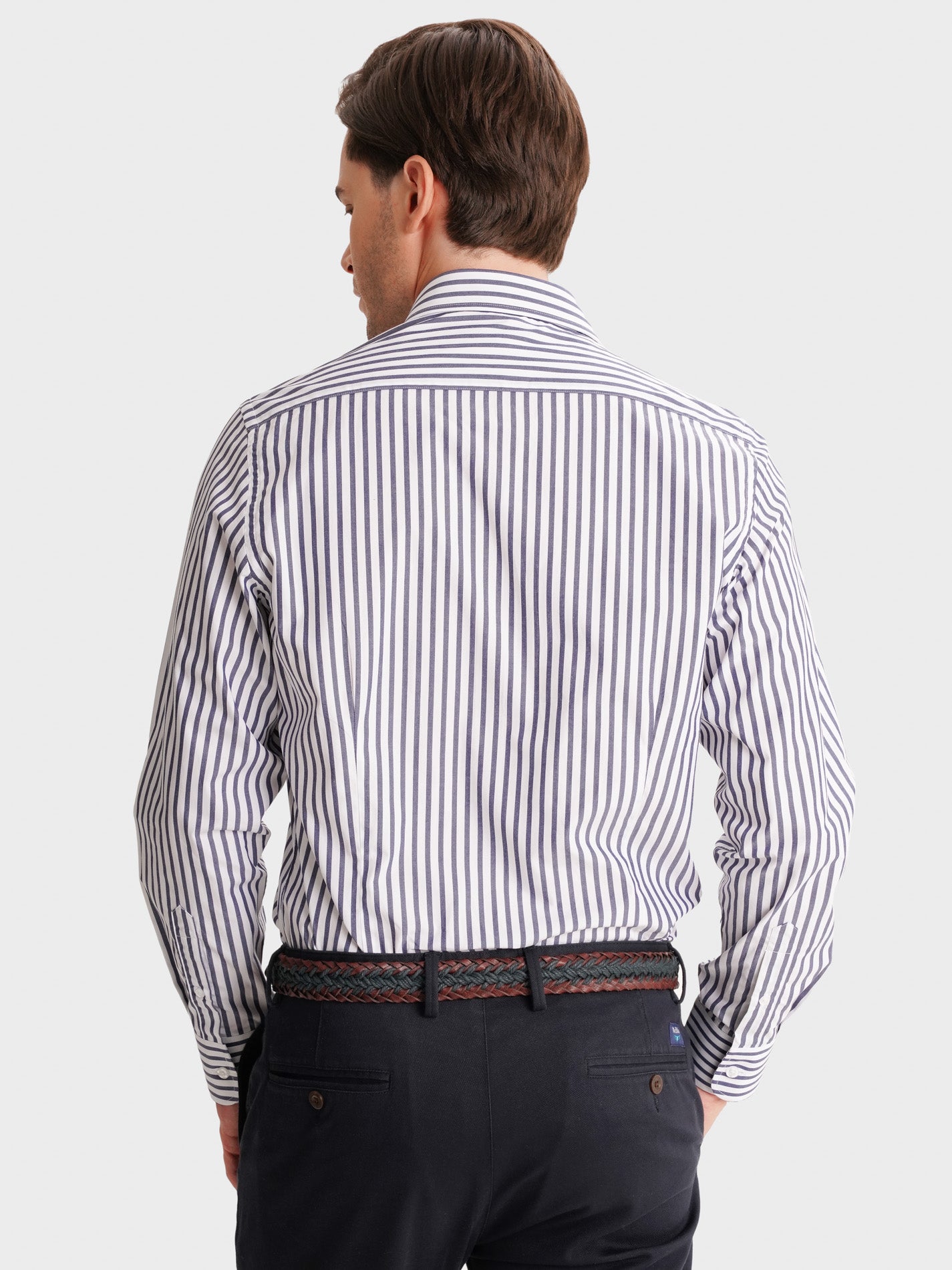 BLUE SLIM FIT MR SHIRT. BLUE