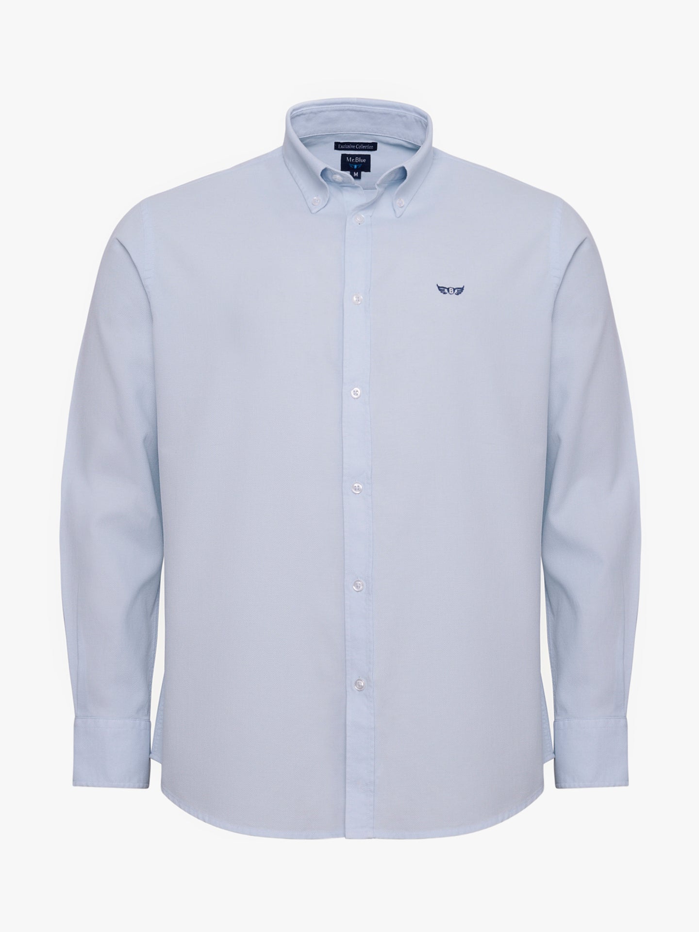 BLUE COTTON SHIRT LONG SLEEVE REGULAR FIT MR. BLUE