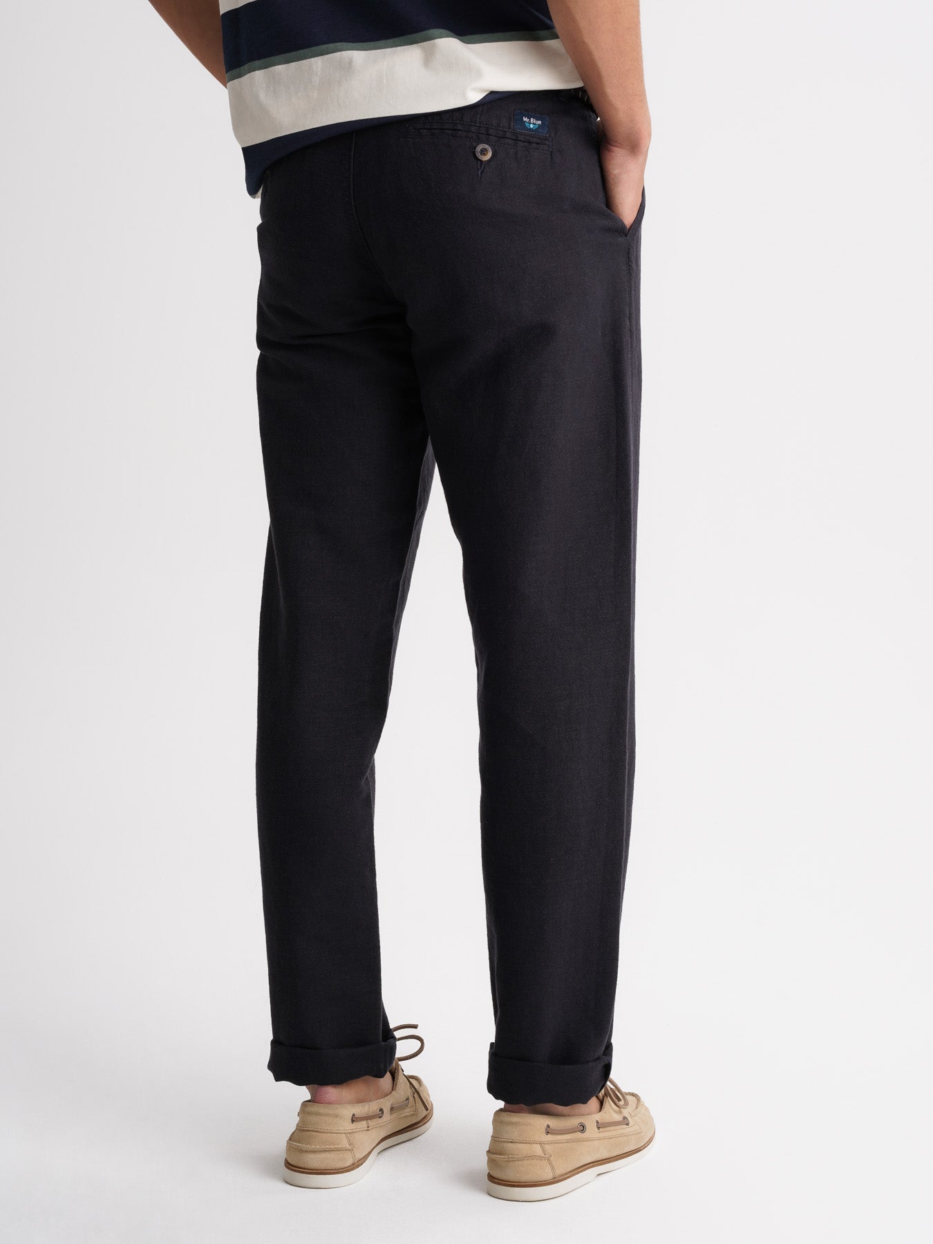 Mr. Blue Regular Fit Linen Chinos Pants