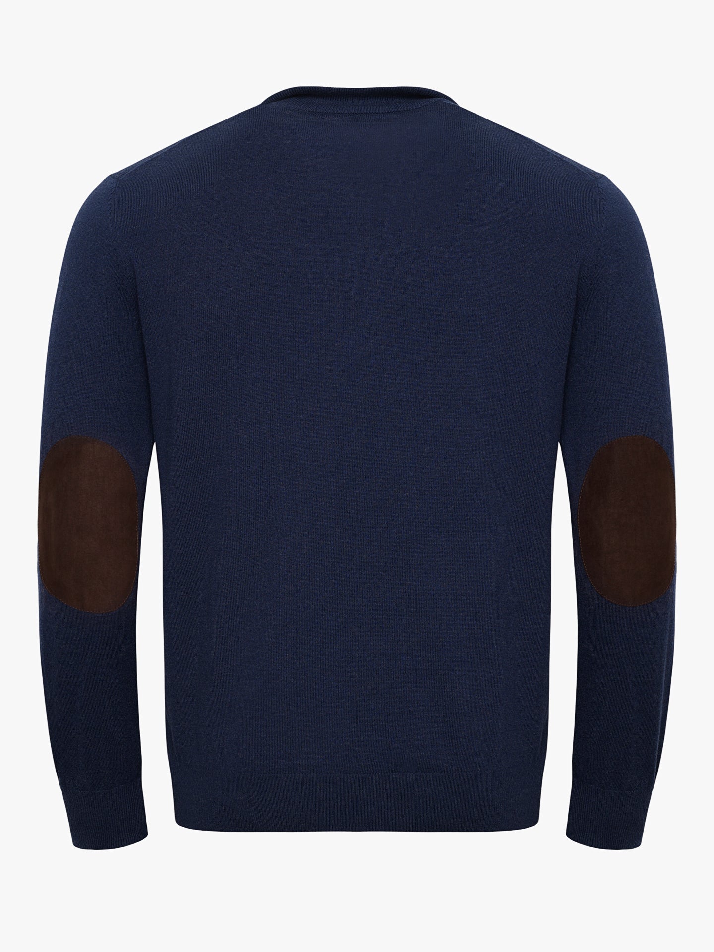 BLUE THIN PULLOVER WITH REGULAR FIT MR ELBOW PADS. BLUE