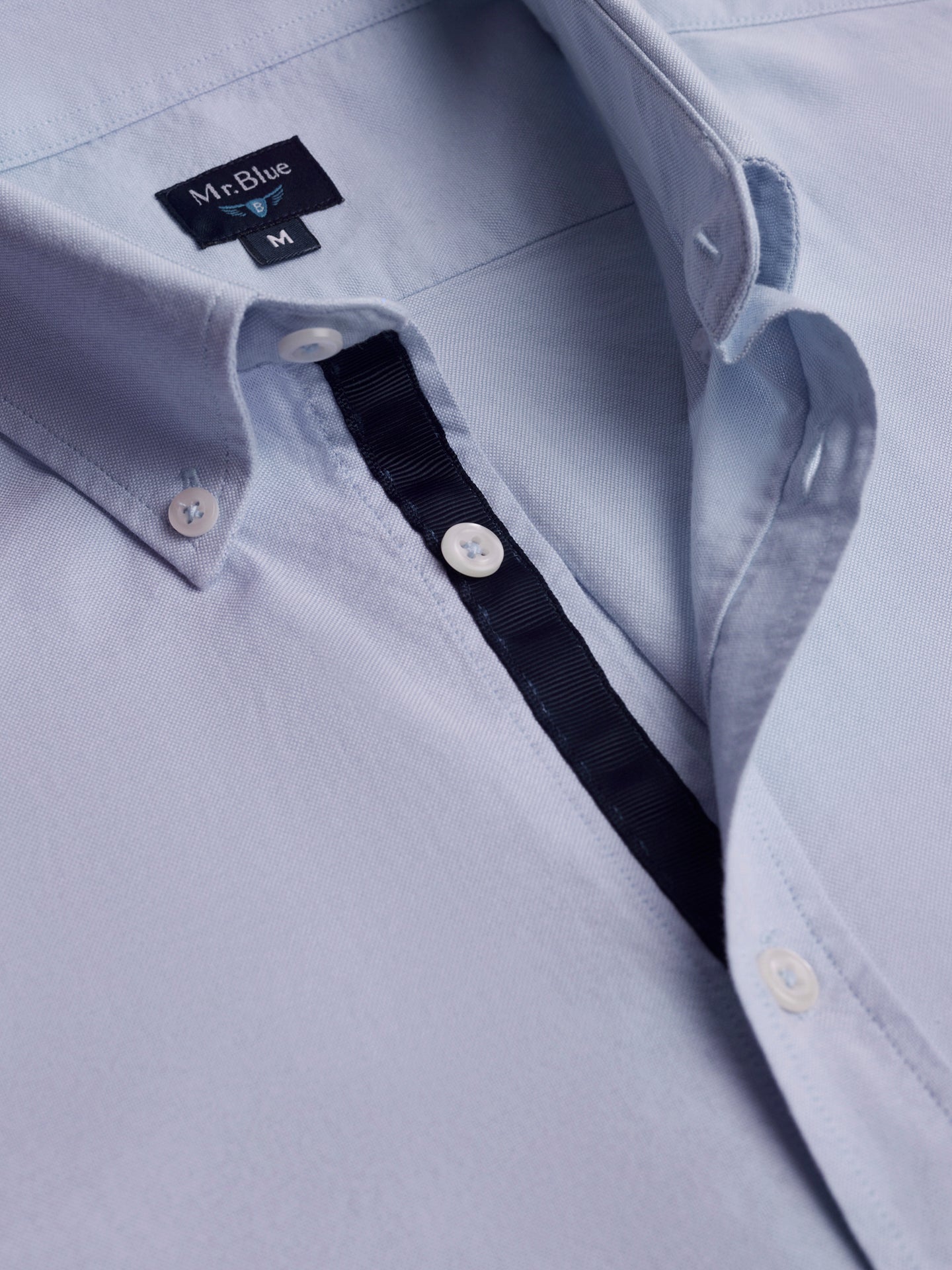 BLUE COTTON SHIRT LONG SLEEVE REGULAR FIT MR. BLUE