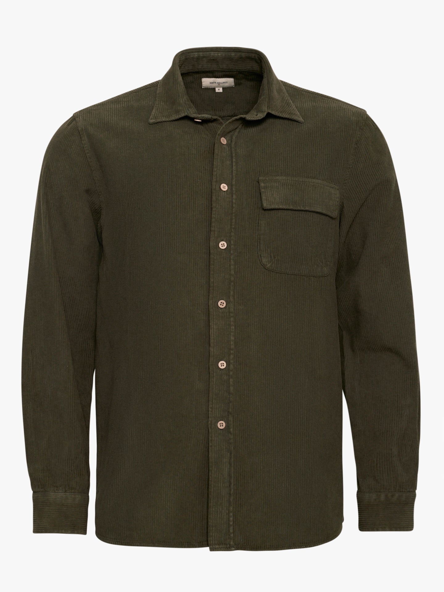 REGULAR FIT GREEN OVERSHIRT MARK BELLUCCI