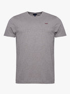 GRAY COTTON T-SHIRT SHORT SLEEVES REGULAR FIT MR. BLUE