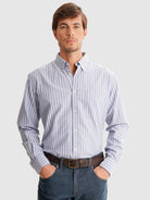 BLUE REGULAR FIT MR SHIRT. BLUE