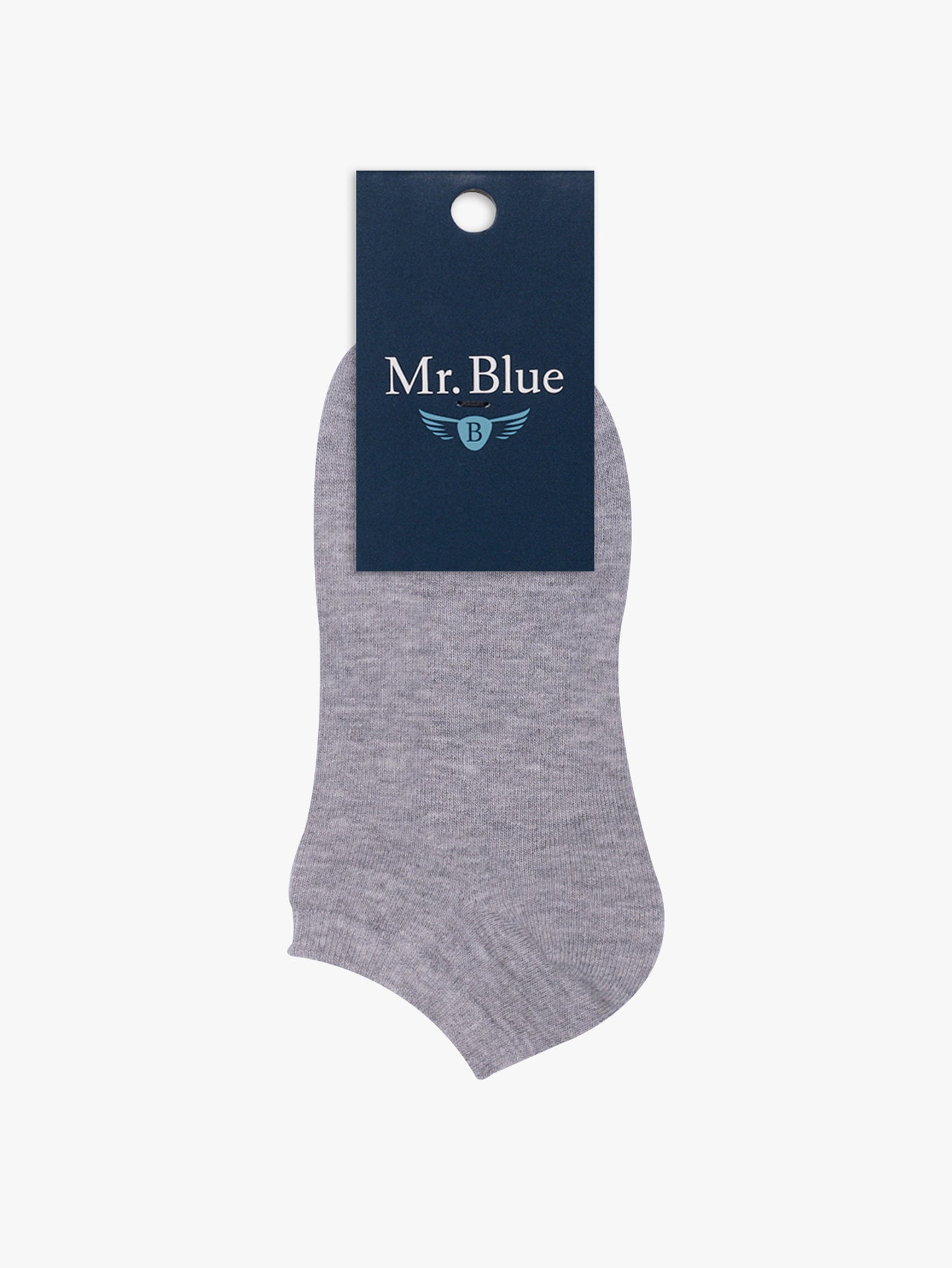 REGULAR FIT MR. GRAY COTTON SOCKS BLUE