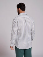 GREEN LINEN SHIRT LONG SLEEVE REGULAR FIT MR. BLUE