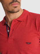 POLO PIQUET VERMELHO MANGA CURTA REGULAR FIT MR. BLUE
