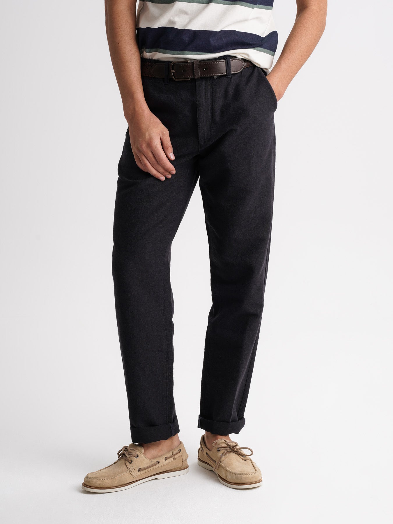 Mr. Blue Regular Fit Linen Chinos Pants