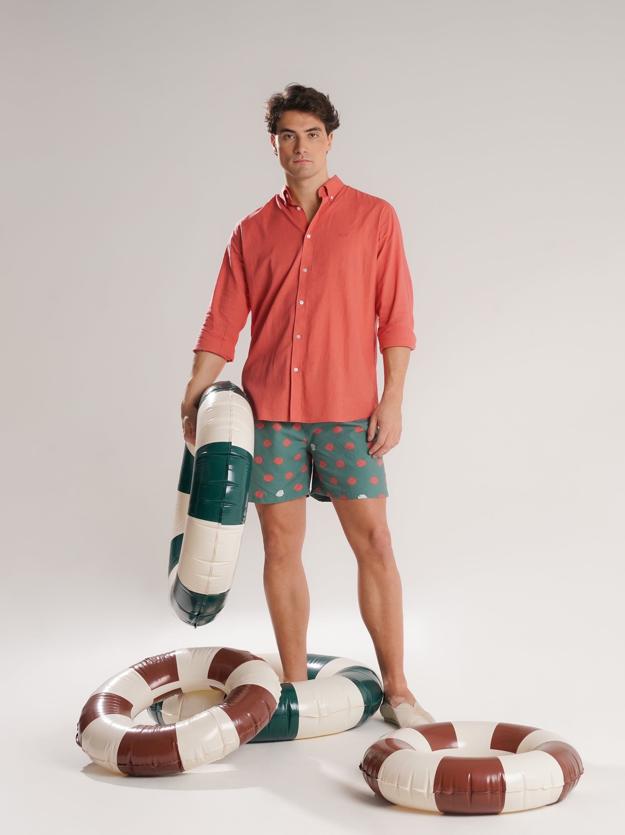 FATO BANHO AZUL REGULAR FIT MR. BLUE