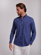 BLUE COTTON SHIRT LONG SLEEVE REGULAR FIT MR. BLUE