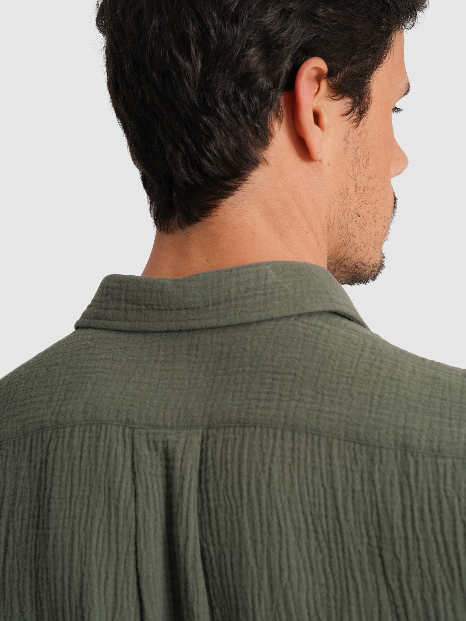 CAMISA VERDE MANGA CORTA REGULAR FIT MR. AZUL
