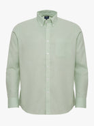 GREEN LINEN SHIRT LONG SLEEVE REGULAR FIT MR. BLUE