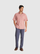 CAMISA LARANJA MANGA CURTA REGULAR FIT MR. BLUE